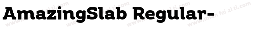 AmazingSlab Regular字体转换